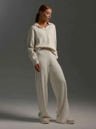 Zweiteiliges Set mit Pullover und weiter Hose