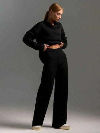 Zweiteiliges Set mit Pullover und weiter Hose