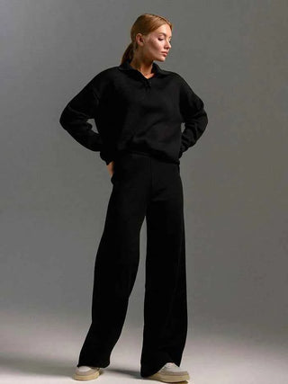Zweiteiliges Set mit Pullover und weiter Hose