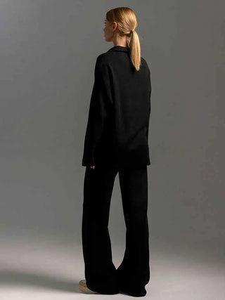 Zweiteiliges Set mit Pullover und weiter Hose