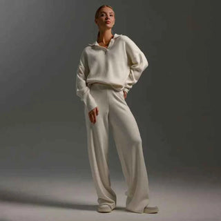 Zweiteiliges Set mit Pullover und weiter Hose