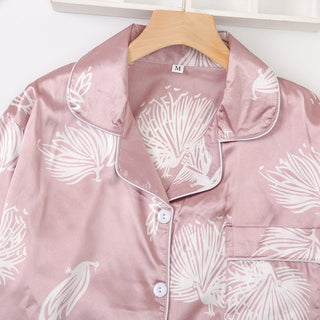 zaria – 2 - teiliges schlafset mit floralem print in pastellfarben - Cecile LavelleRosa