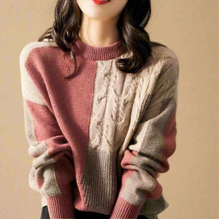 Zopfmuster - Pullover - Cecile LavelleRot