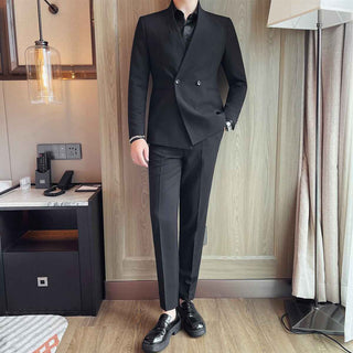 Zweireiher Anzug Herren - Cecile LavelleSchwarz