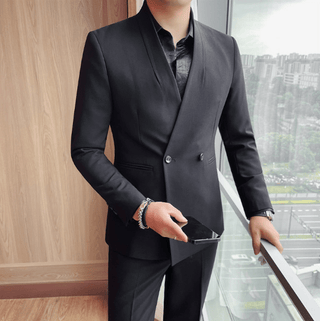 Zweireiher Anzug Herren - Cecile LavelleSchwarz