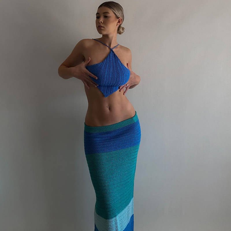Two-Piece Set Skirt Top