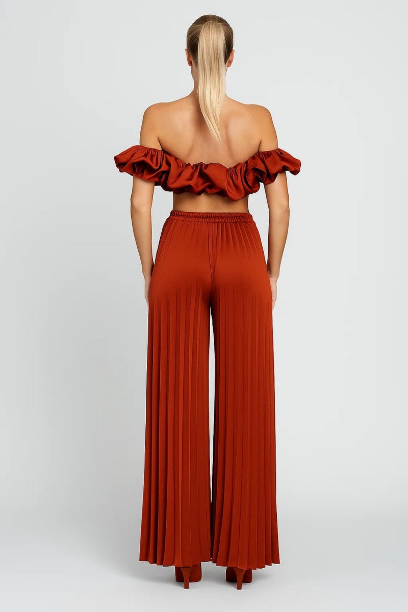 Two-Piece Set Top Pants Elegant