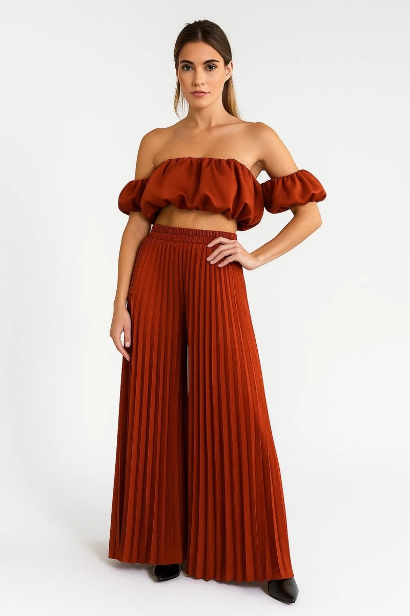 Two-Piece Set Top Pants Elegant