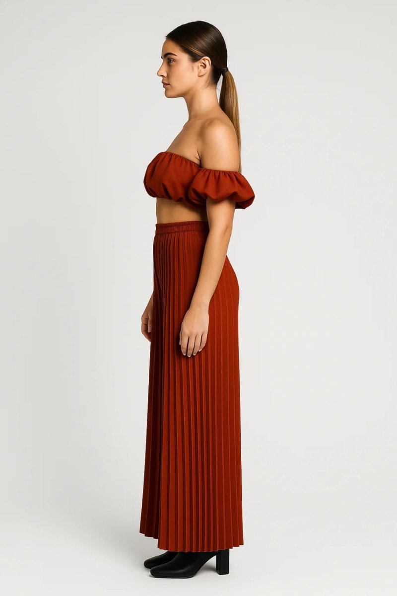 Two-Piece Set Top Pants Elegant